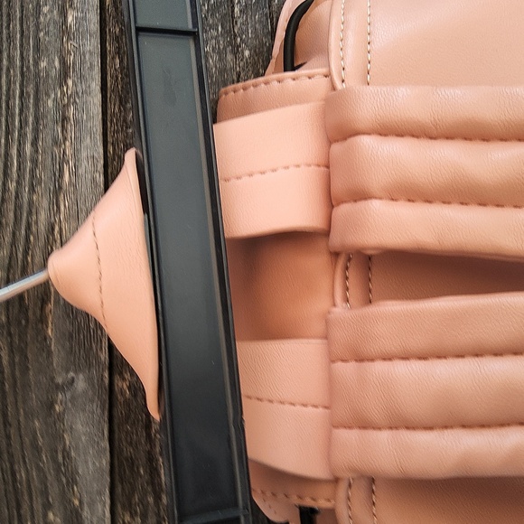 RACHEL Rachel Roy Peach Backpack with Buckke & Chain And Pockets Galore! - Picture 13 of 16